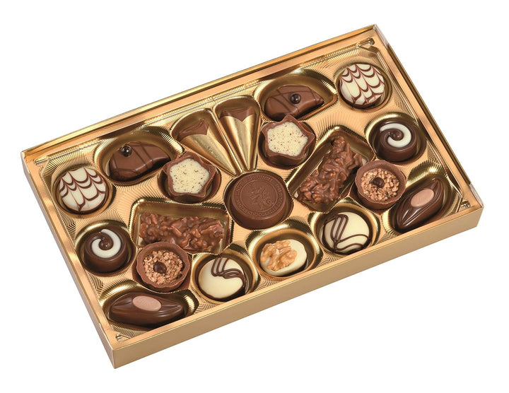 Lindt Schokolade-Hochfein Pralinen Im Winterdesign Geschenkpapier | 200 G | Pralinés-Schachtel Mit 20 Pralinen in 11 Köstlichen Sorten Mit Und Ohne Alkohol | Pralinengeschenk | Schokoladengeschenk