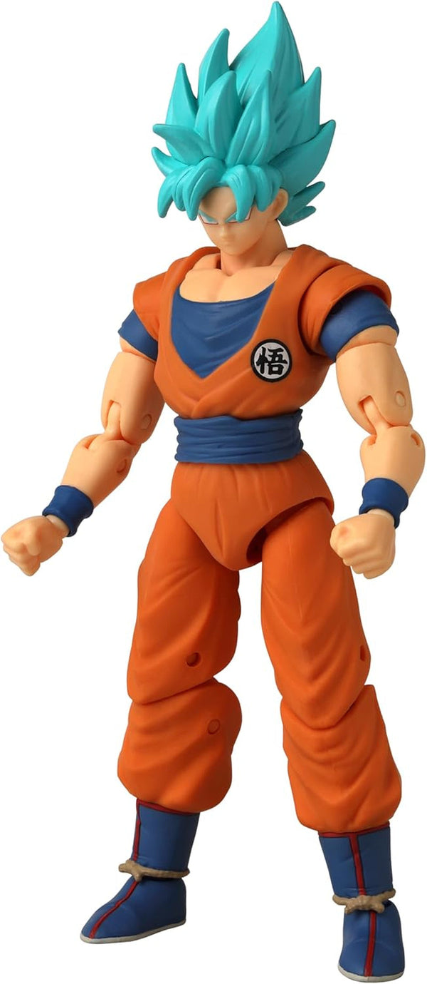 BANDAI - Dragon Ball Super - Dragon Stars Figura 17 Cm - Super-Saiyajin Blue Goku - Figura articulată Blue Goku - Licența oficială Dragon Ball - Jucărie pentru copii 4+ ani - 36780