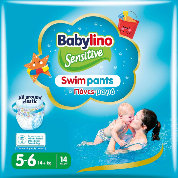 Sensitive Swim Pants, Windeln Für Meer Und Pool, Größe 5-6 (Über 14 Kg), 14 Stück