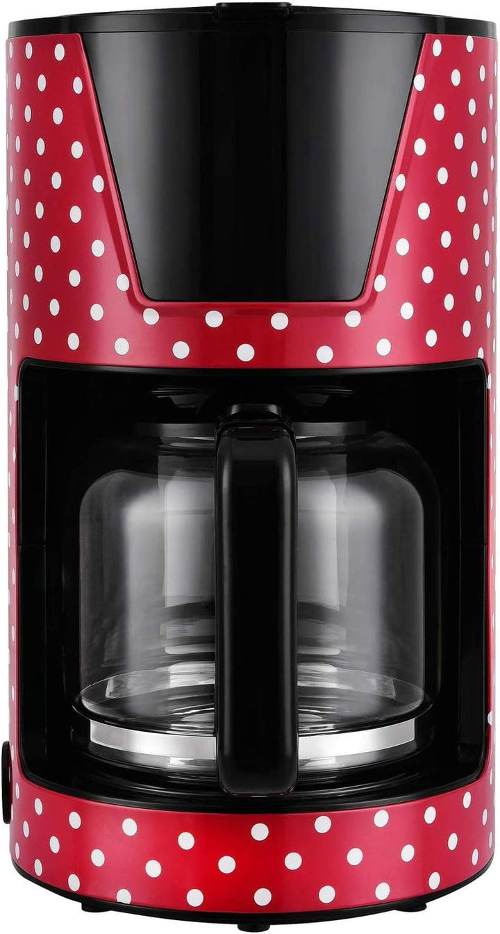 Kalorik TKG CM 1045.1 RWD Cafetieră cu filtru Cu ulcior de sticlă de 1,5 litri, 900 W, roșu/alb