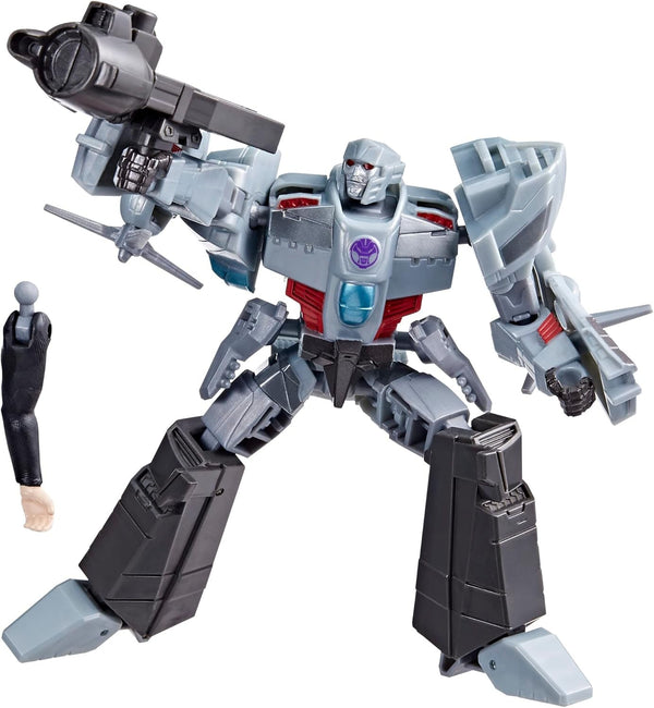 Jucărie Transformers Earthspark Deluxe Class Megatron, figurină de acțiune înaltă de 12,5 cm, jucărie robot pentru copii cu vârsta peste 6 ani