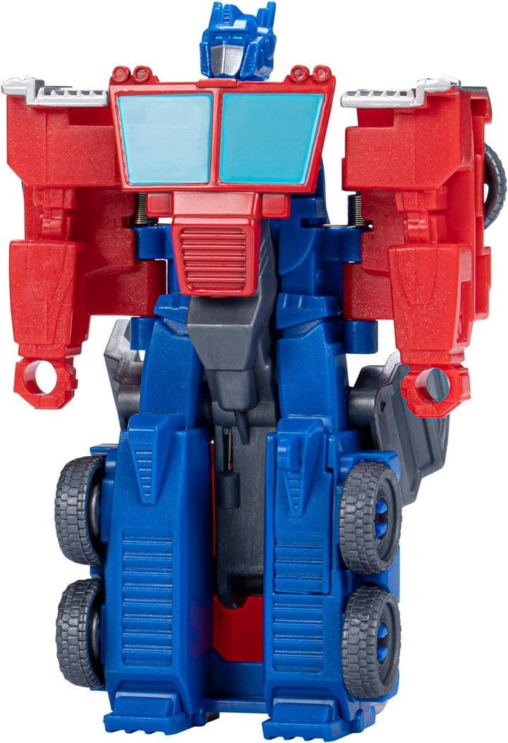 Jucărie Transformers Earthspark 1-Step Flip Changer Optimus Prime, figurină (10 cm), jucărie robot, vârsta 6+