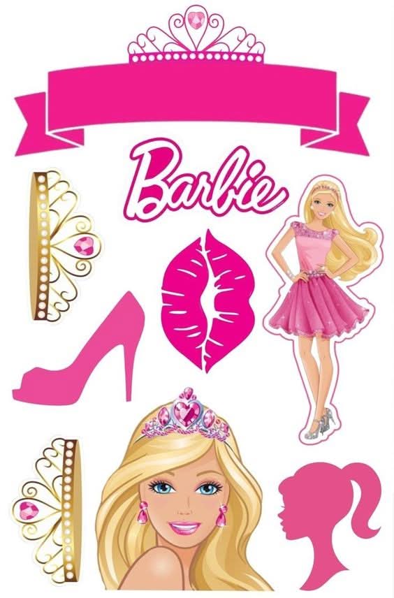 Imagine comestibila, vafa sau icing, format A4, Barbie - Nati Shop