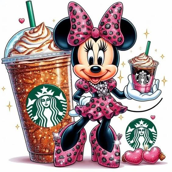 Imagine comestibila, vafa sau icing, format A4, Minnie Mouse - Nati Shop